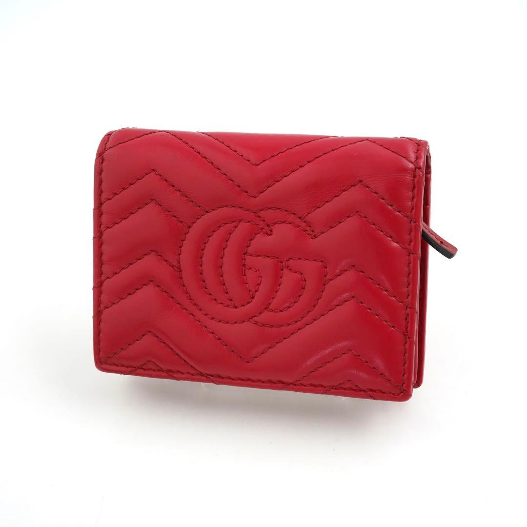 ✨未使用展示品・箱ショップカード付き✨　GUCCI ミニ財布　マーモント　GG