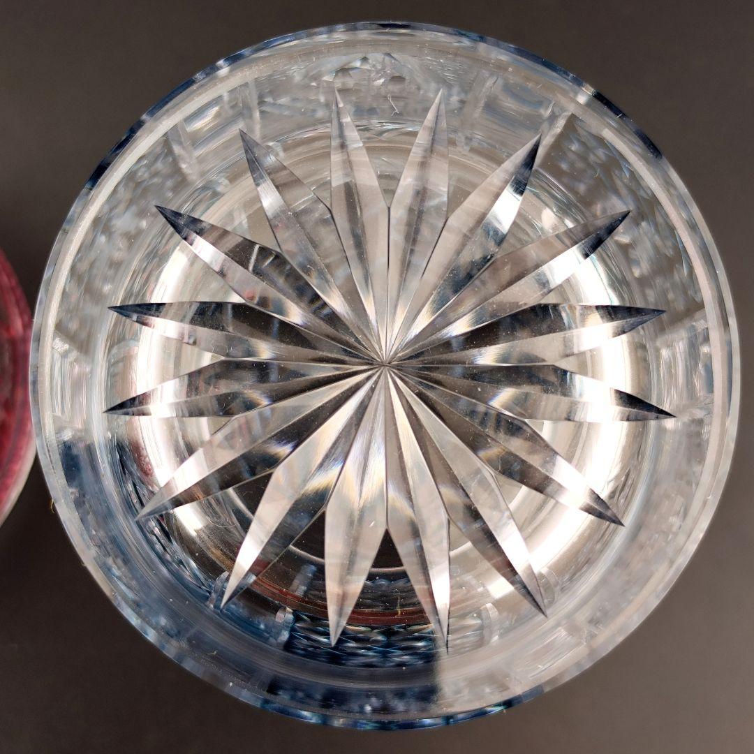 超希少品☆阪本光男 サイン有 薩摩切子 ロックグラス（切子 江戸切子 薩摩切子）