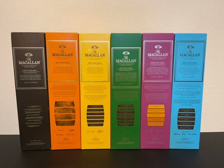 【未開栓】マッカラン エディションシリーズ6本セット（個人整理品）