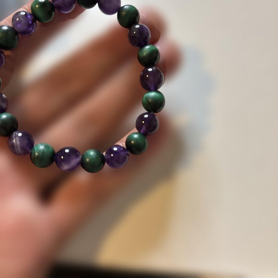 綺麗！アメジストたんとマラカイトたんだよ！これもズーンと来る！