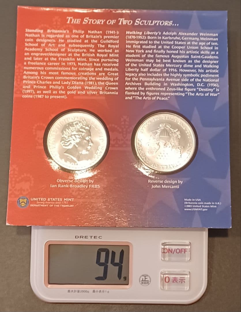 Legacies Of Freedom イーグル銀貨とブリタニア銀貨