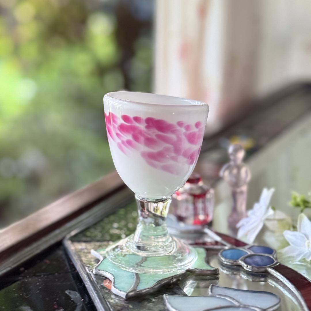 2165様感謝‼️氷コップ‼️かき氷召し上がれ‼️うす紅❌乳白　氷コップ 1客