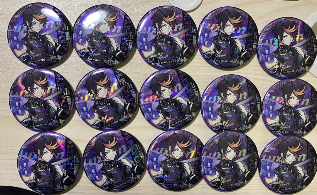 最終値下げ にじさんじEN 中国カフェ 限定缶バッジ 闇ノシュウ 15個