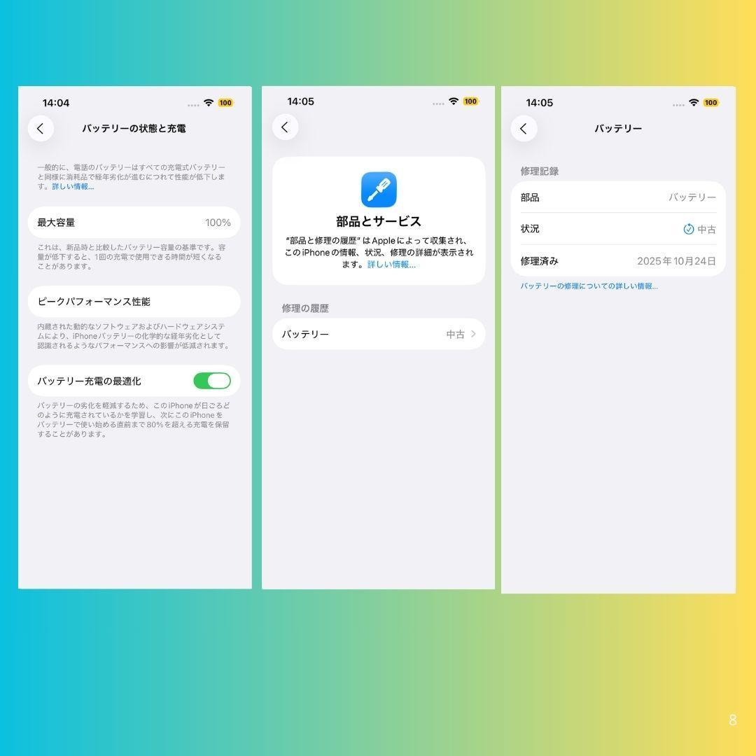 【美品】iPhone14 256GB　パープル　バッテリー100％　SIMフリー