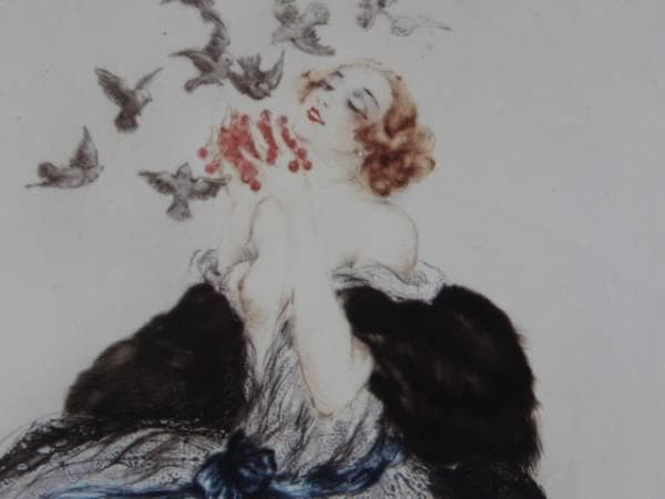 ルイ・イカール限定版・アールデコ/インビテーション、希少な額装用画集より