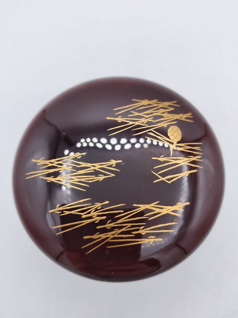 c641 棗 金輪寺 吹寄蒔絵 中村恭蔵 木箱 茶道具 古物