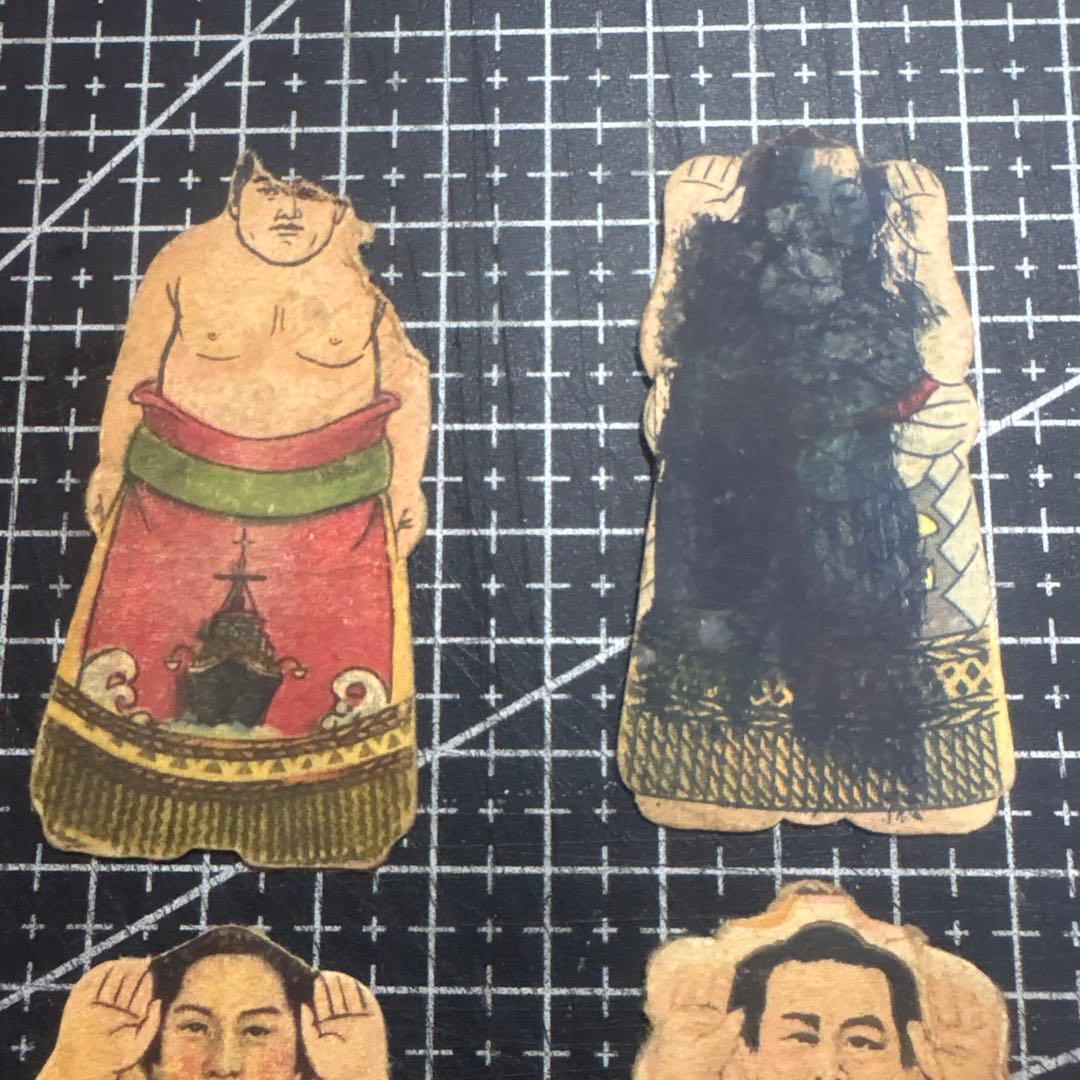 大相撲力士 相撲人形 レア 5枚セット