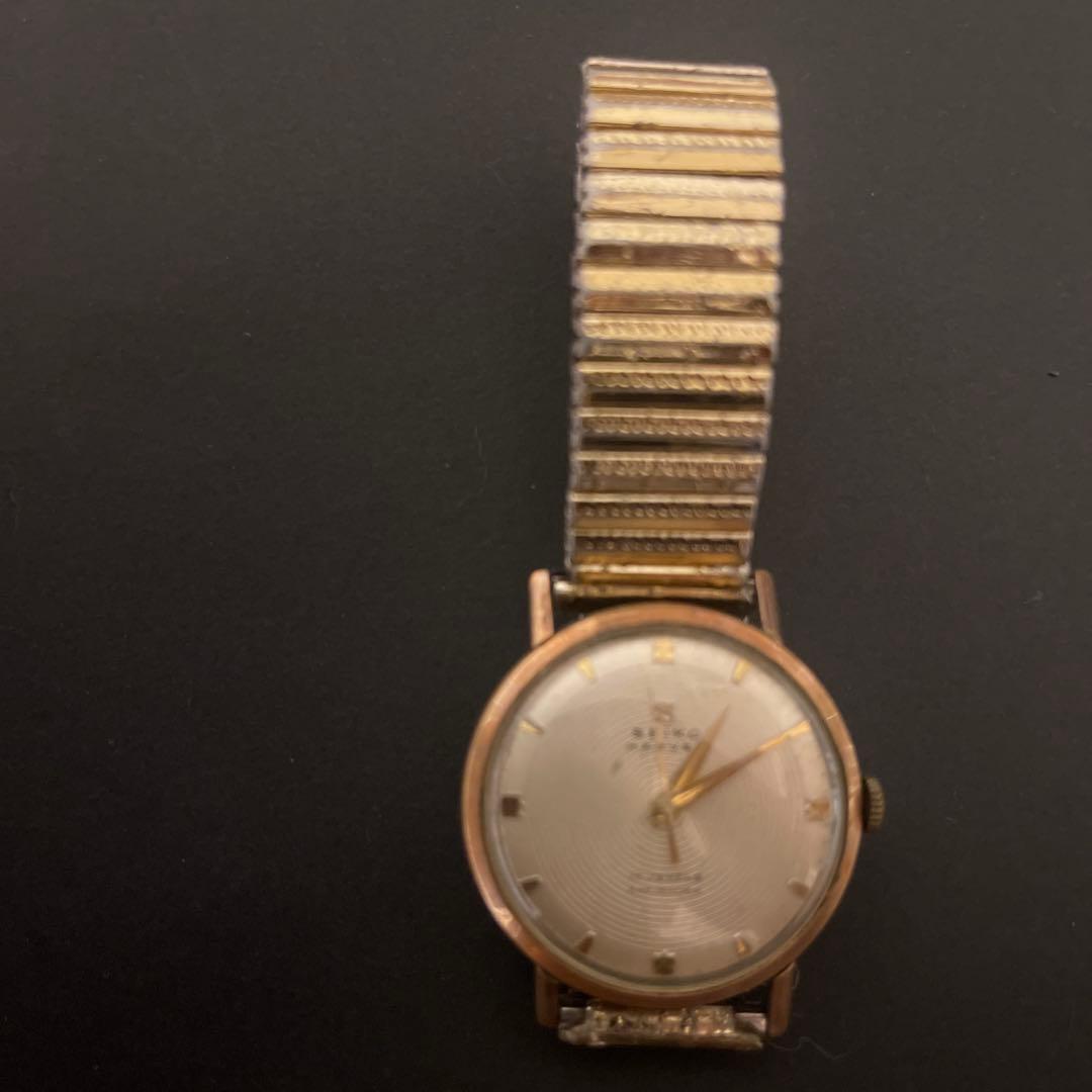 ま*す様 SEIKO 手巻き時計 シルバー