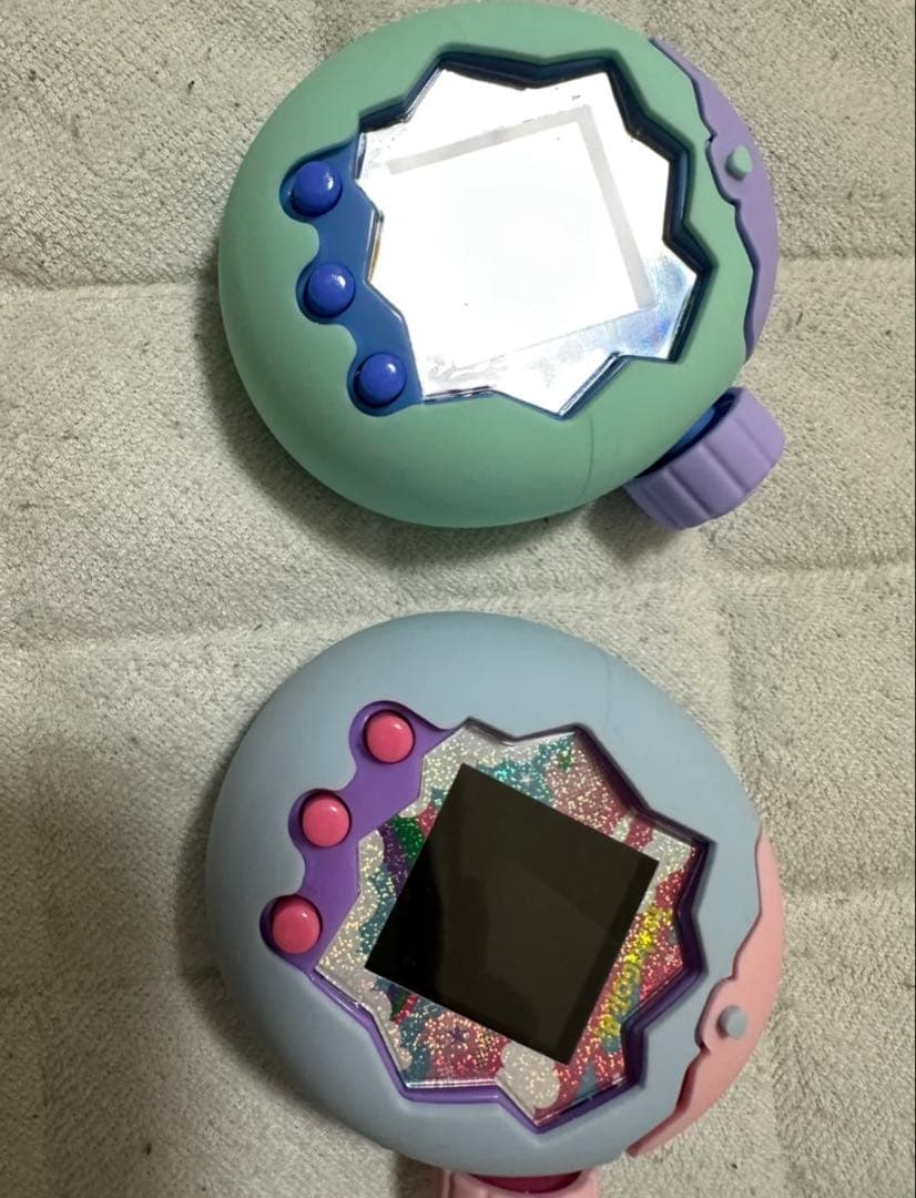 たまごっち　パラダイス 2個セット　ブルー　パープル　ケース付き