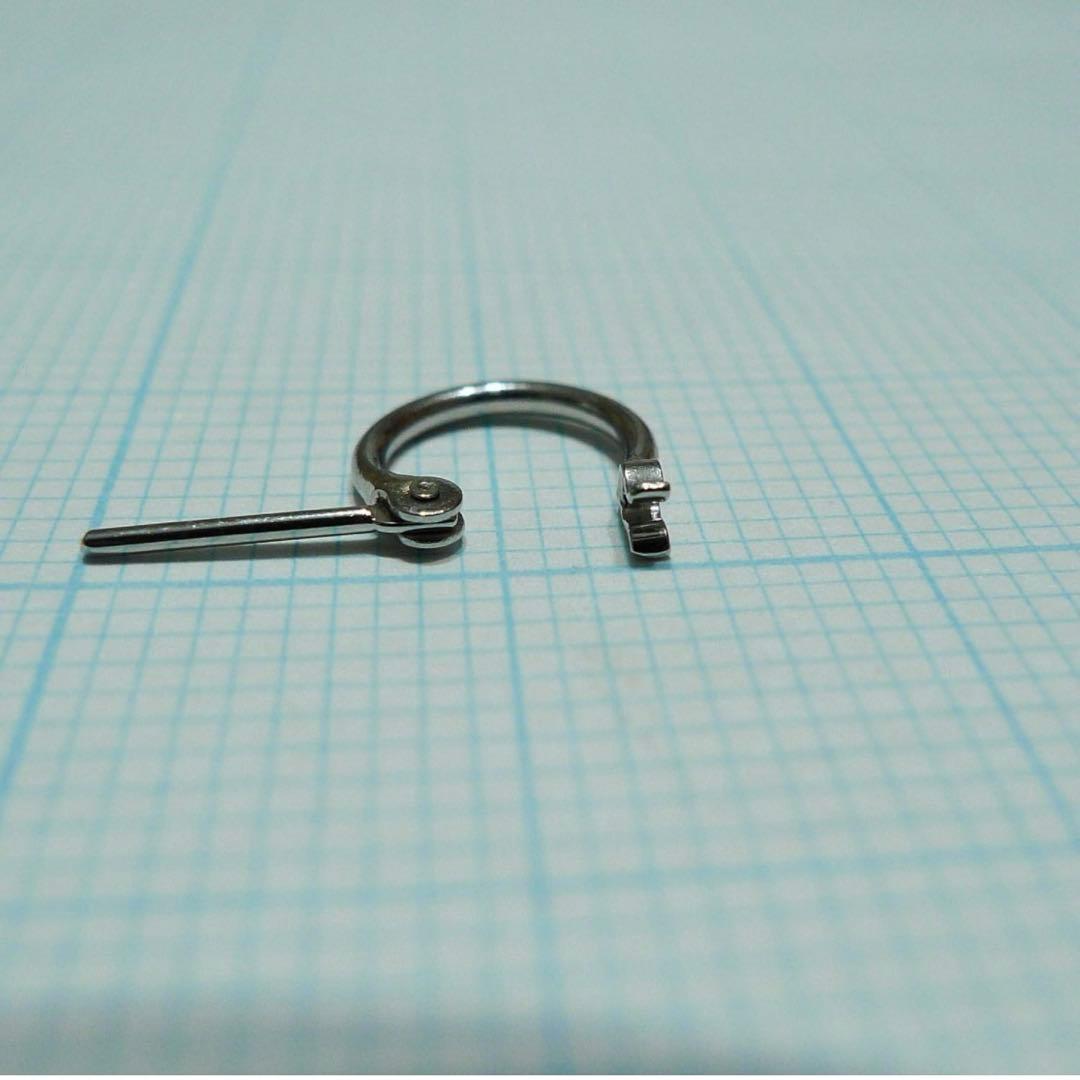 新品 PT900 プラチナ　フープピアス 刻印あり ペア 108　♡