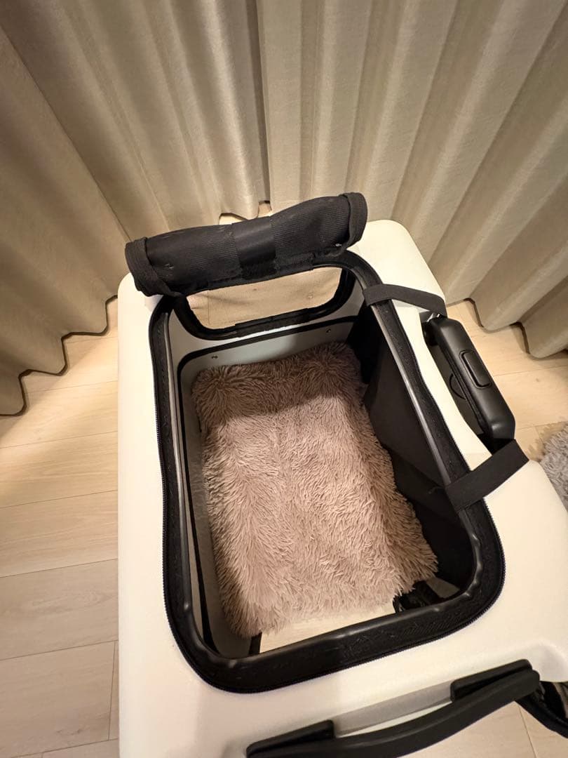 ペットキャリー ico Lサイズ PETICO ペチコ サンドグレー×ホワイト