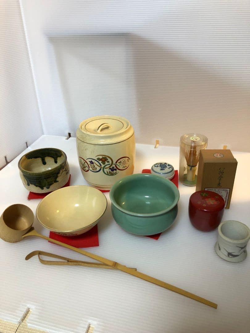 [美品]茶道 飾り茶棚 道具 一式 アンティーク ヴィンテージ