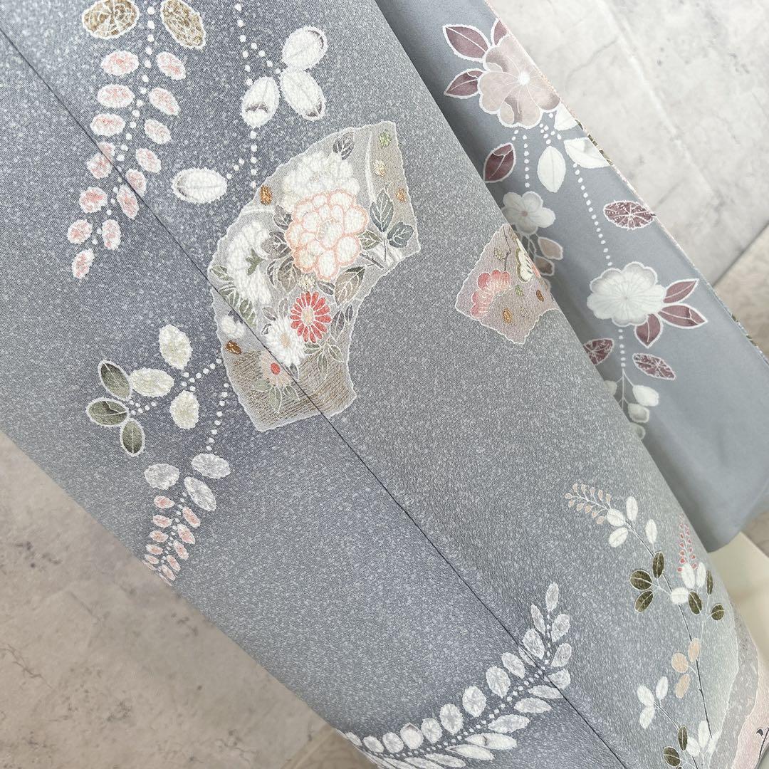 訪問着フルセット　辻ヶ花　着物　正絹　水色　華やか　入学式　卒業式