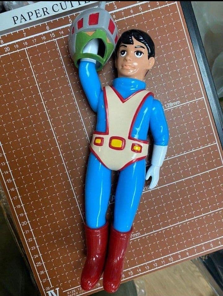 シルバー仮面　面取れソフビ 25cm