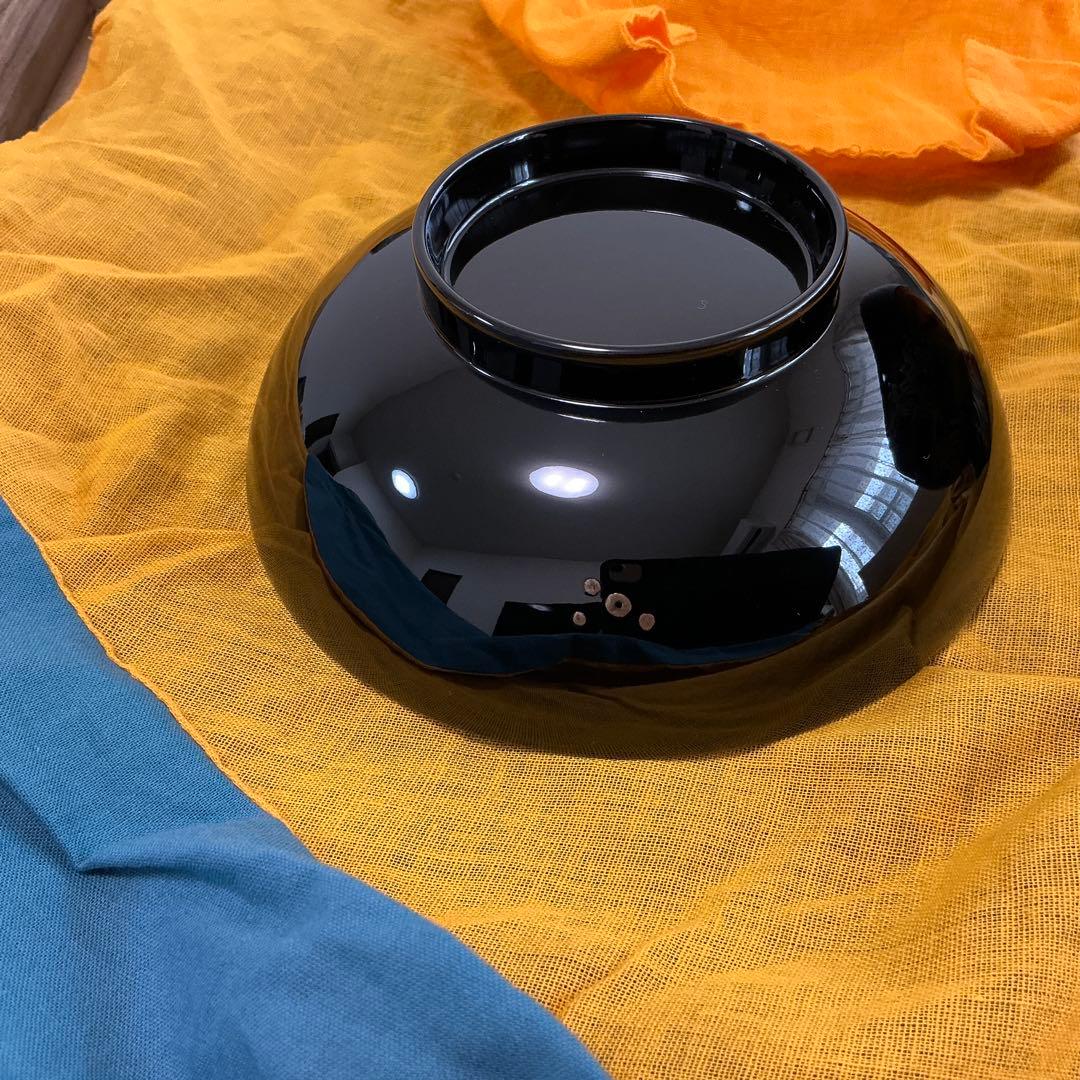 vincentfuto318様 輪島屋本店　波に日の出鶴蒔絵5客揃