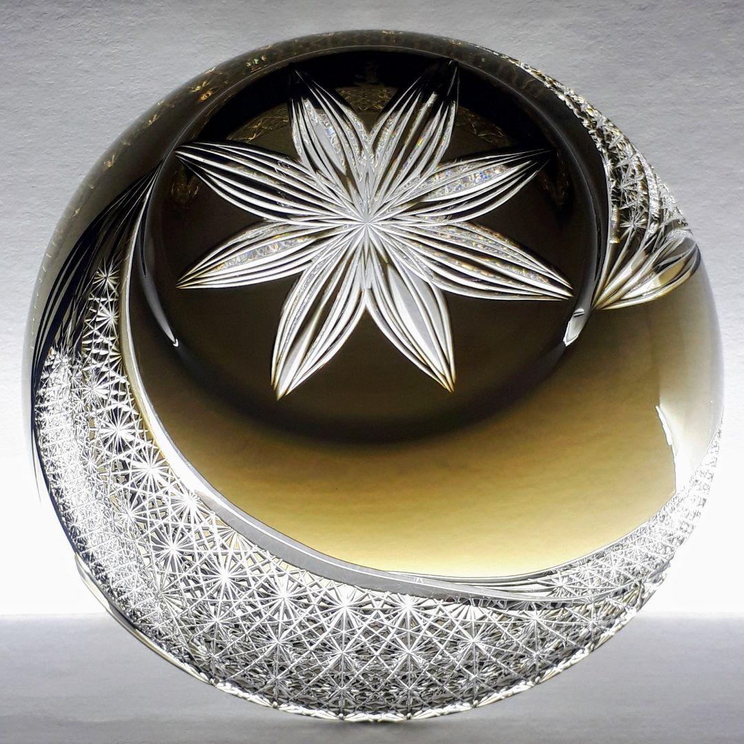 江戸切子　根本硝子工芸　 根本達也 作品　　　　中鉢【 銘： 風流 】