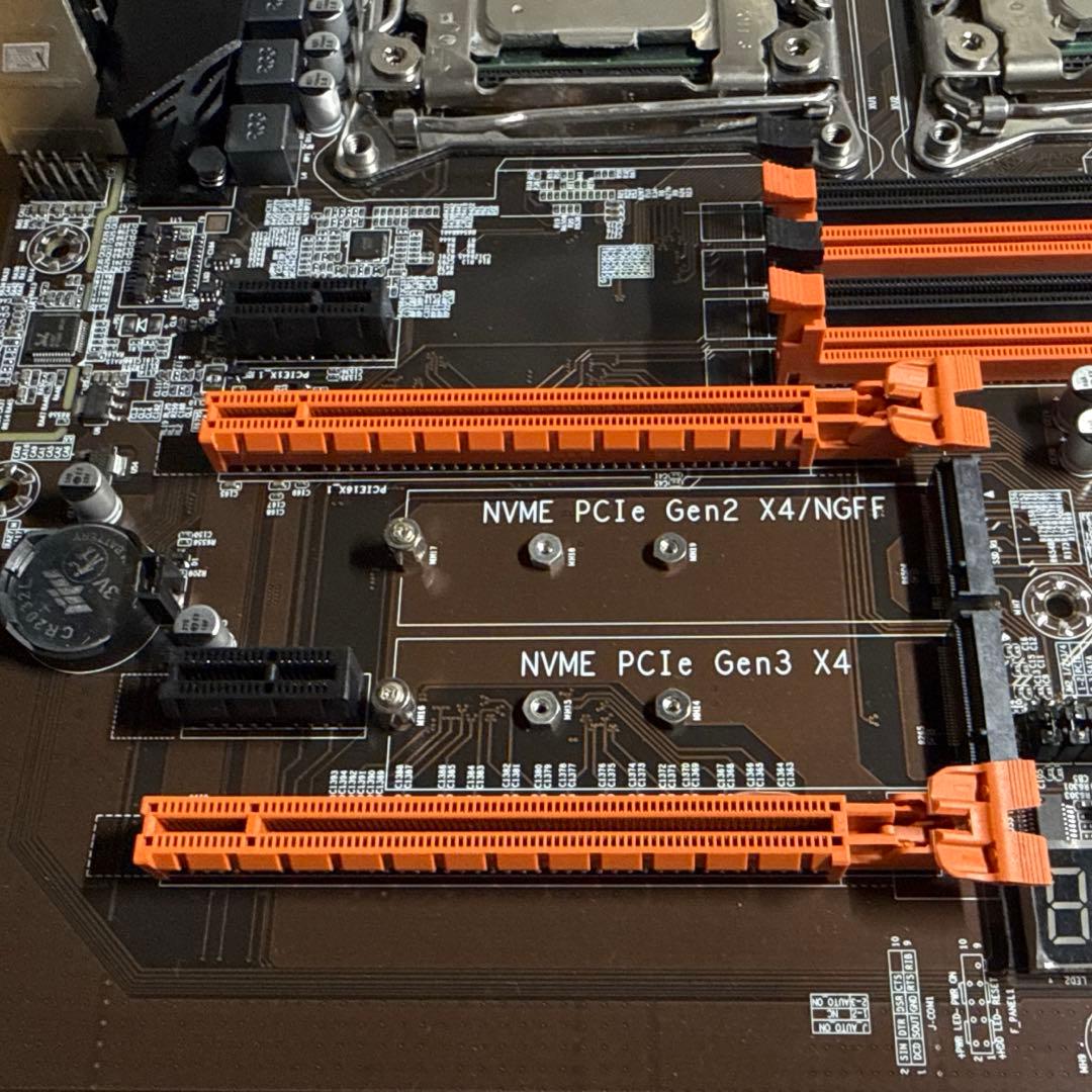 ⭐︎値下げ⭐︎X99 デュアルCPUマザーボードXeon E5 2620V4×2