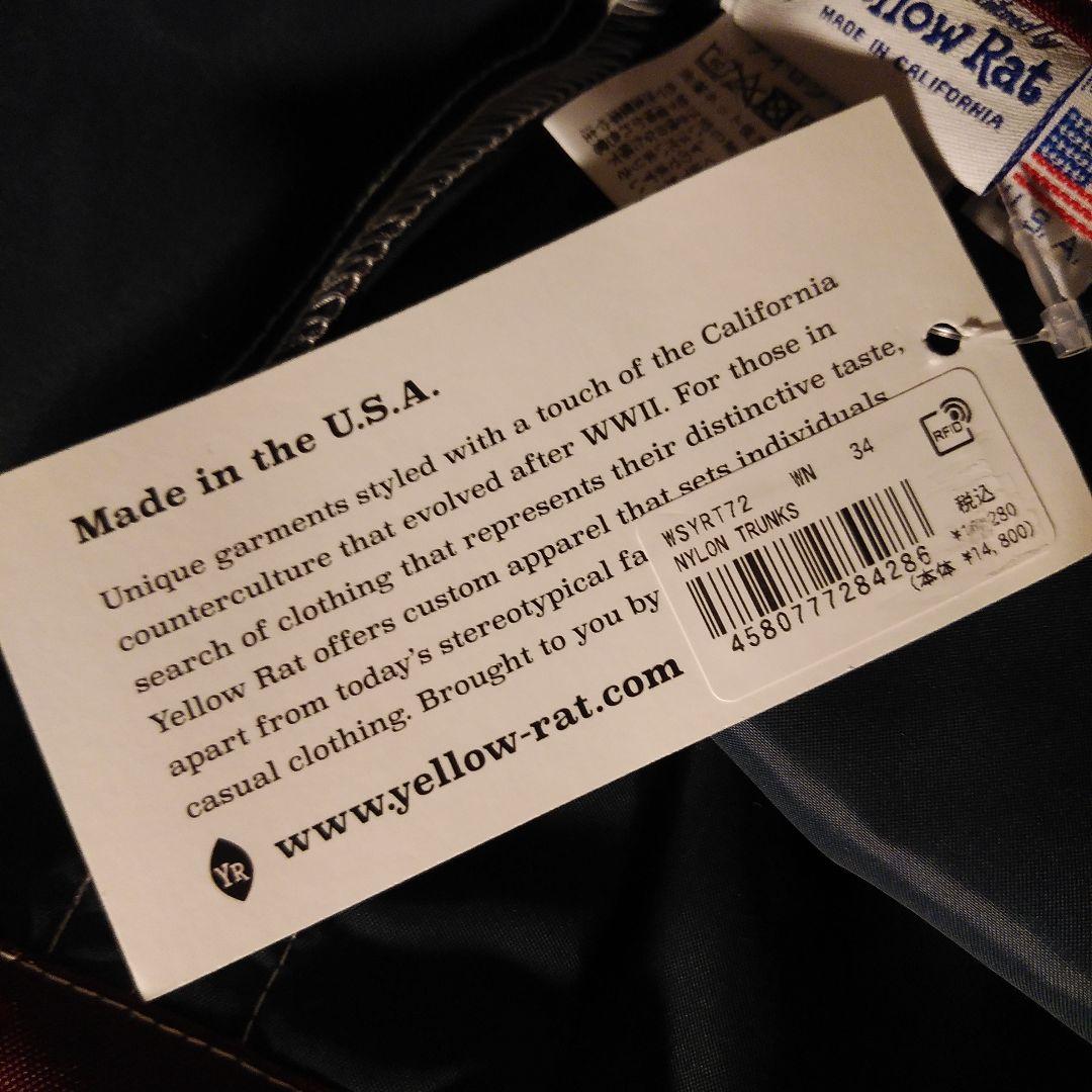 【新品未使用】イエローラット　サーフショートパンツ　スイムパンツ　アメリカ製34