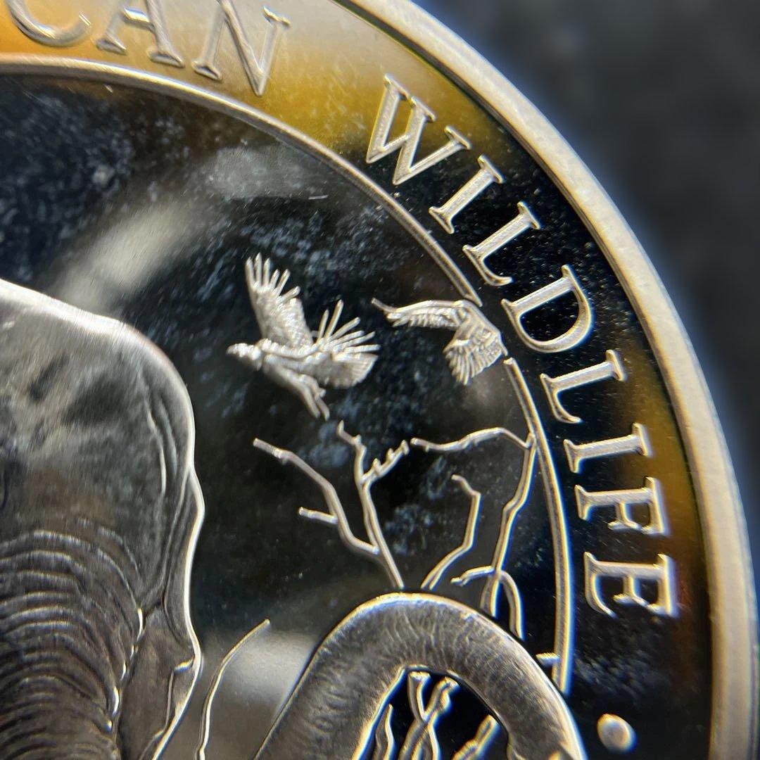 【純銀】ソマリア共和国　2018年　エレファント銀貨100シリング　1オンス①