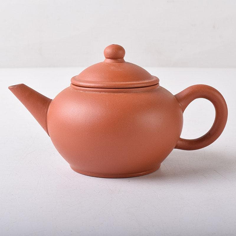 中国　中国宣興銘　紫砂　朱泥　急須　茶壷　V　R8233