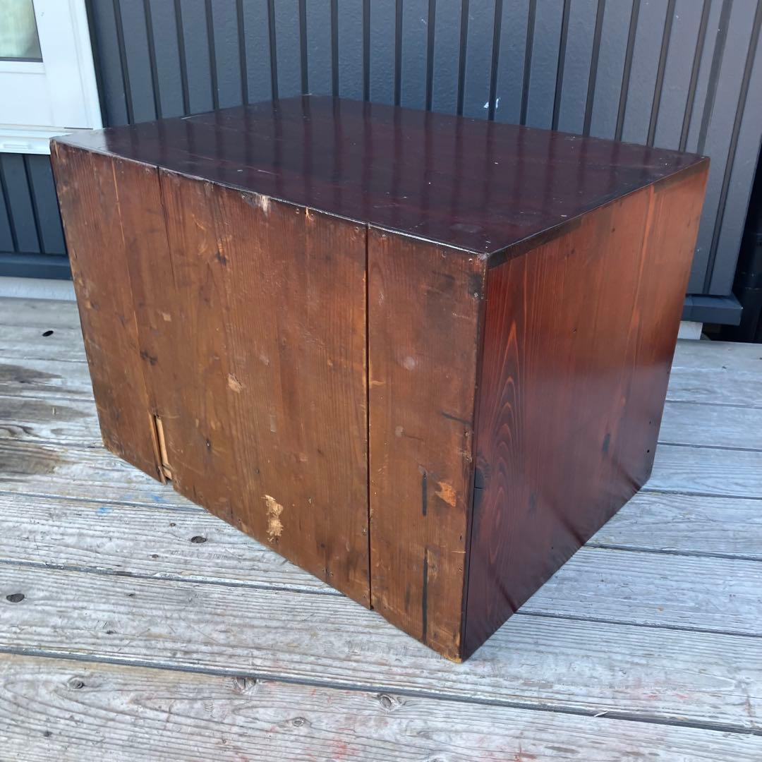 北欧レトロ ヴィンテージ 古家具 書類棚 整理棚 木製チェスト 11杯 箪笥