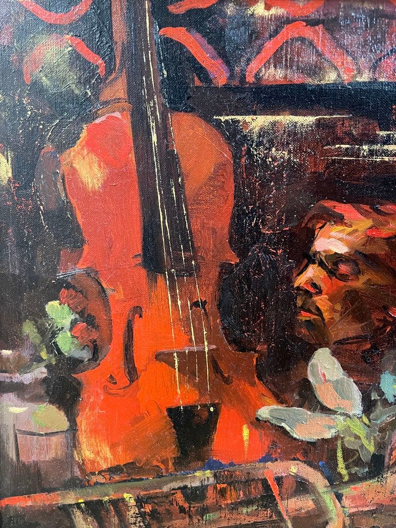 油絵絵画静物画インテリアart oil paintingカラヤンKarajan