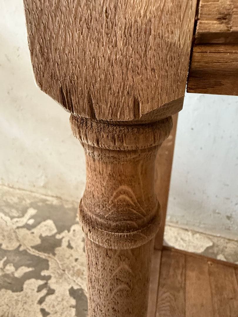 ビンテージ　ドロワー カウンター　コンソール　キッチンテーブル　剥離