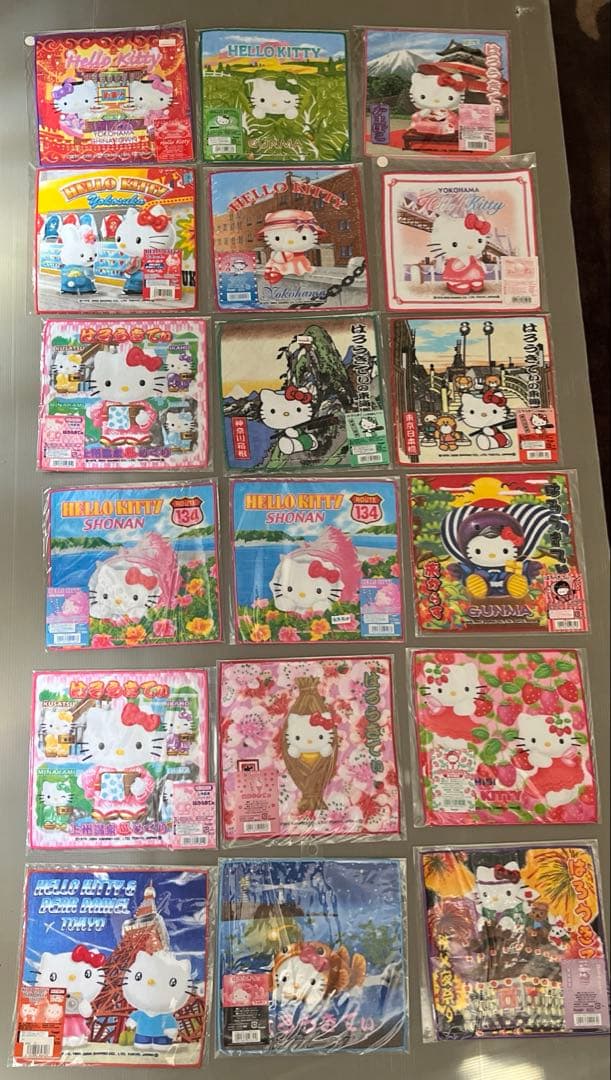最終値下げ キティちゃん ✨レア✨ご当地キティ プチタオル 249枚 まとめ売り