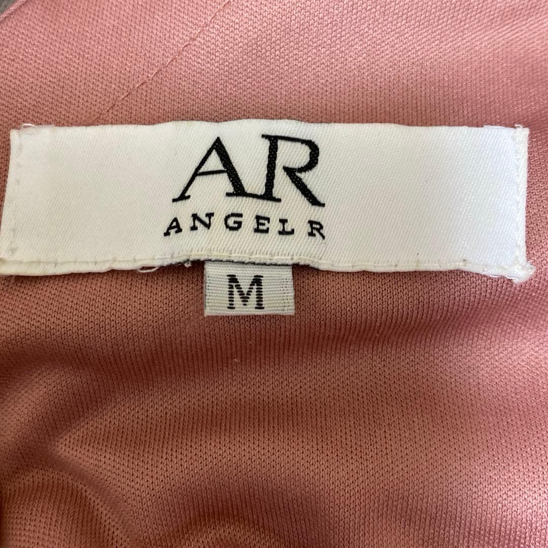 angel r AR ピンク ハイネック ビジュードレス Mサイズ