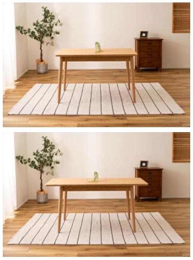 （送料込）東谷　エクステンションダイニングテーブル　品番：HOT-511