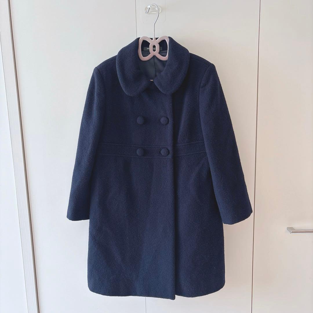 即日発送⭐︎MIKIHOUSE⭐︎ミキハウス　ウールコート ネイビー受験　塾　120