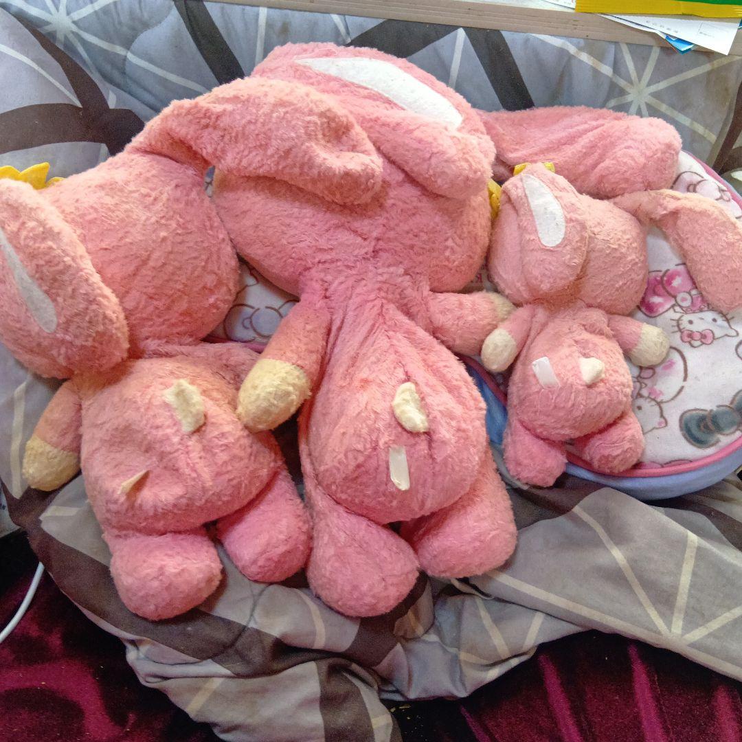 ハローキティVivitixGirls1999年くたうさぎぬいぐるみ3体セット