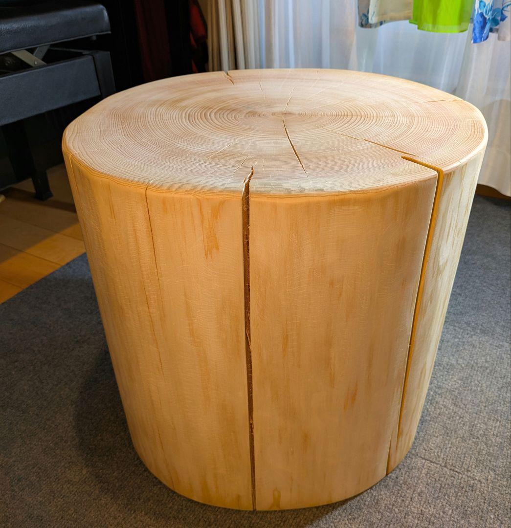 Borsalino　天然檜　特大　切り株　椅子　テーブル　高さ約43㎝