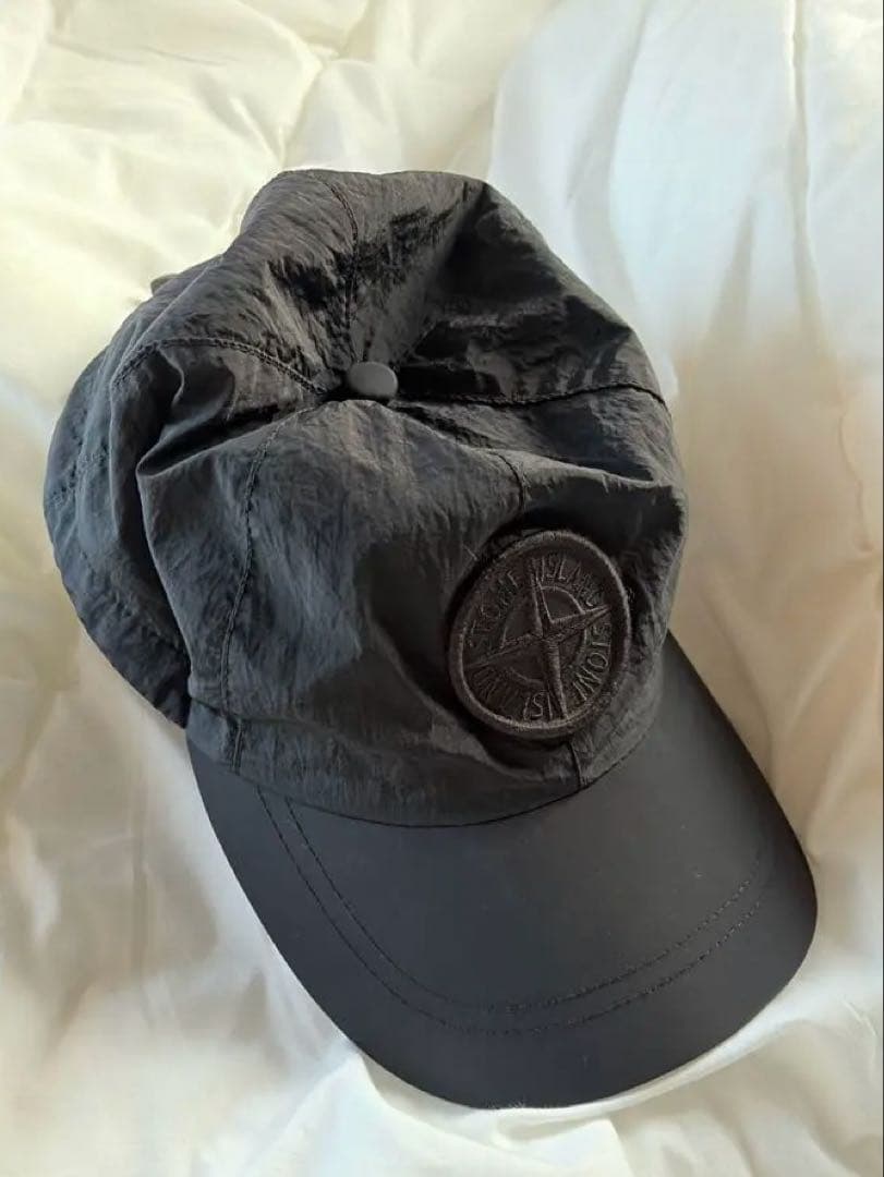 帽子 Stone  6-panel nylon l cap BLK