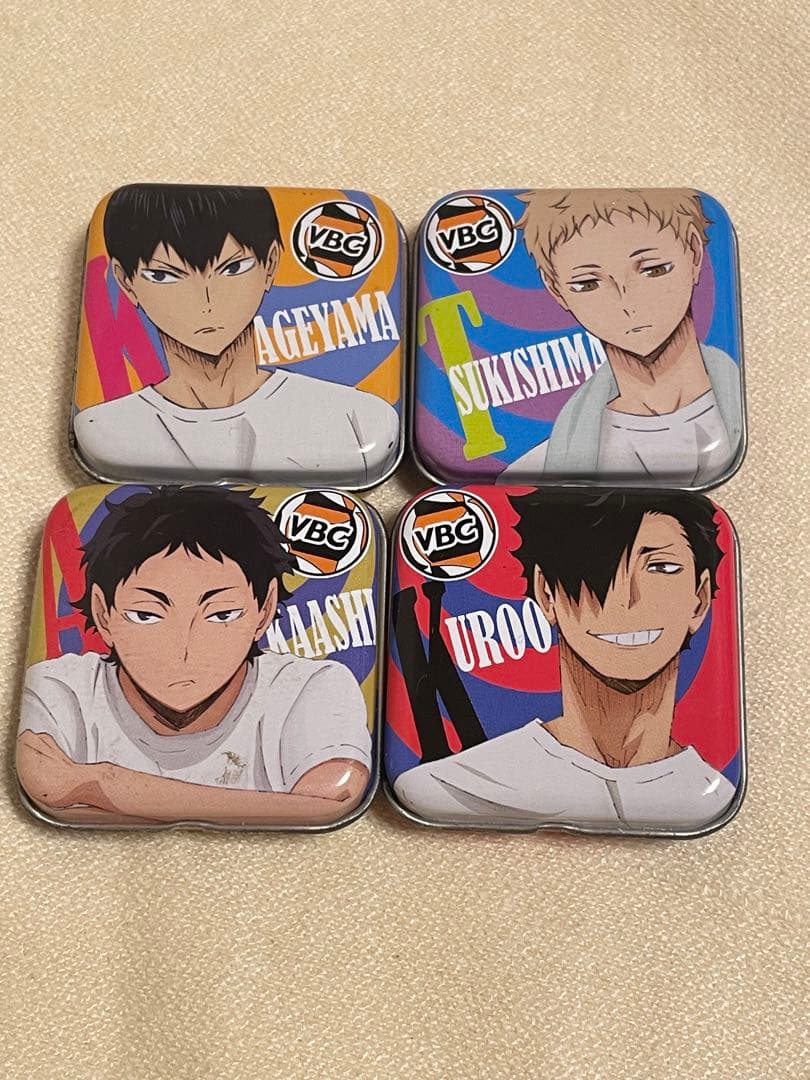 VBG ピルケース　缶ケース 影山・月島・黒尾・赤葦