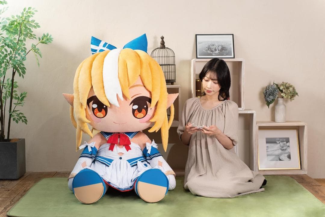 どきゅーと ホロライブプロダクション 超特大ぬいぐるみ 不知火フレア (箱破れ)