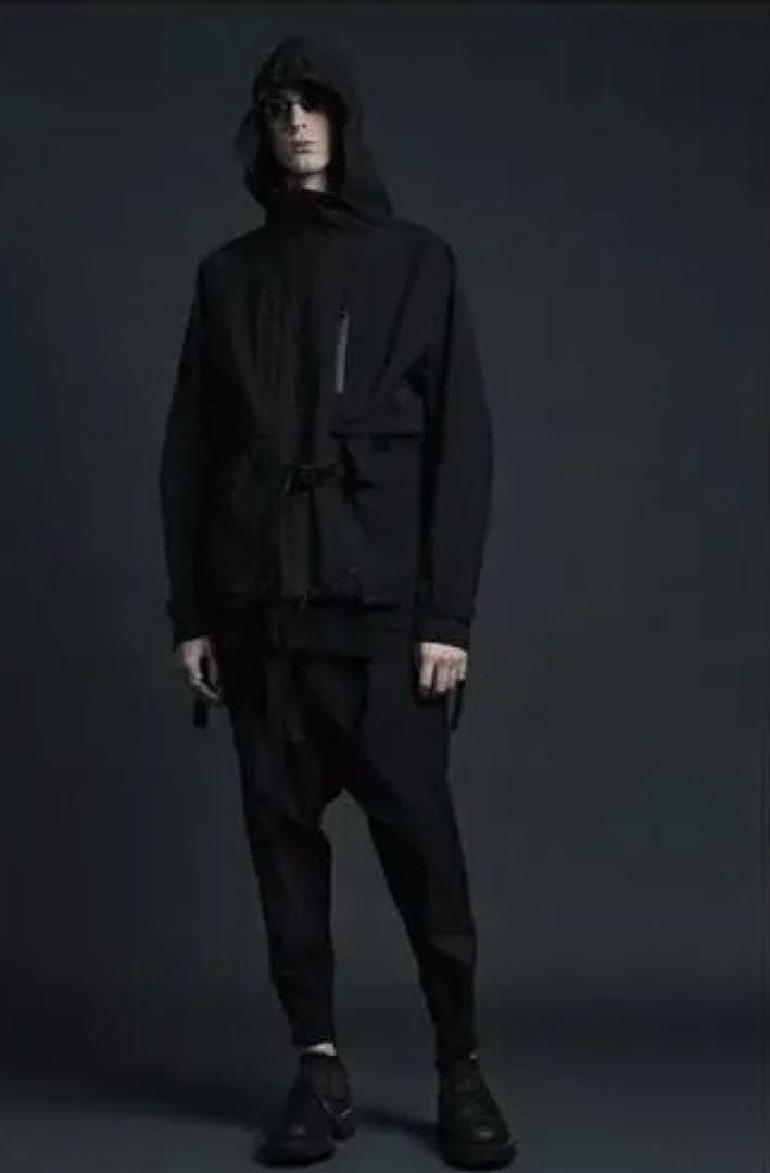 即完売品　　　サルエルパンツ 黒 ウエストベルト付き