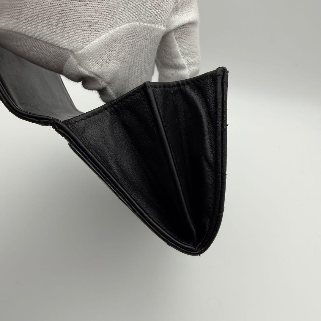 シャネル 財布 マトラッセ ラムスキン コンパクト 入れ カードケース