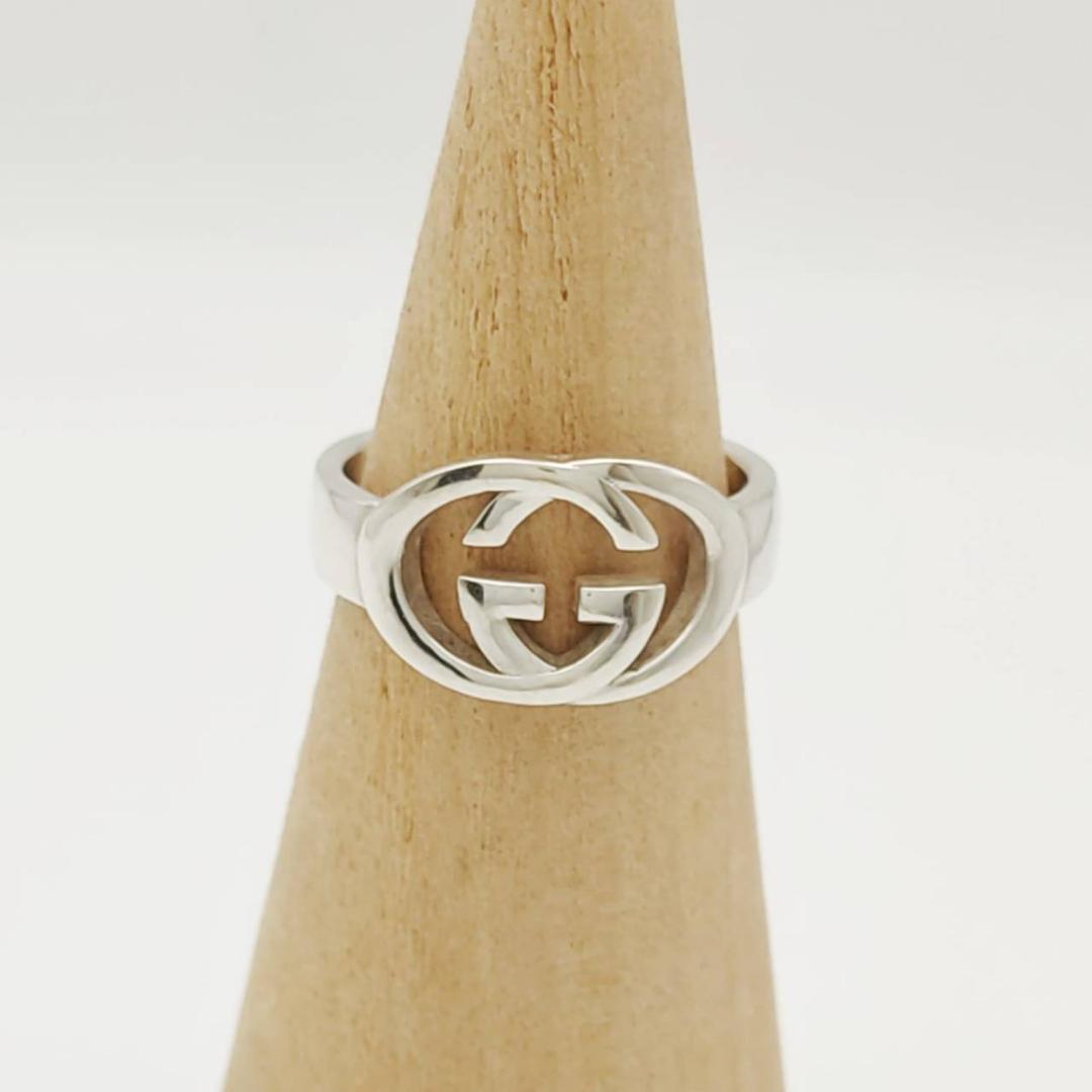 【極美品】□グッチ　リング16.5（16）インターロッキングGSVGucci指輪