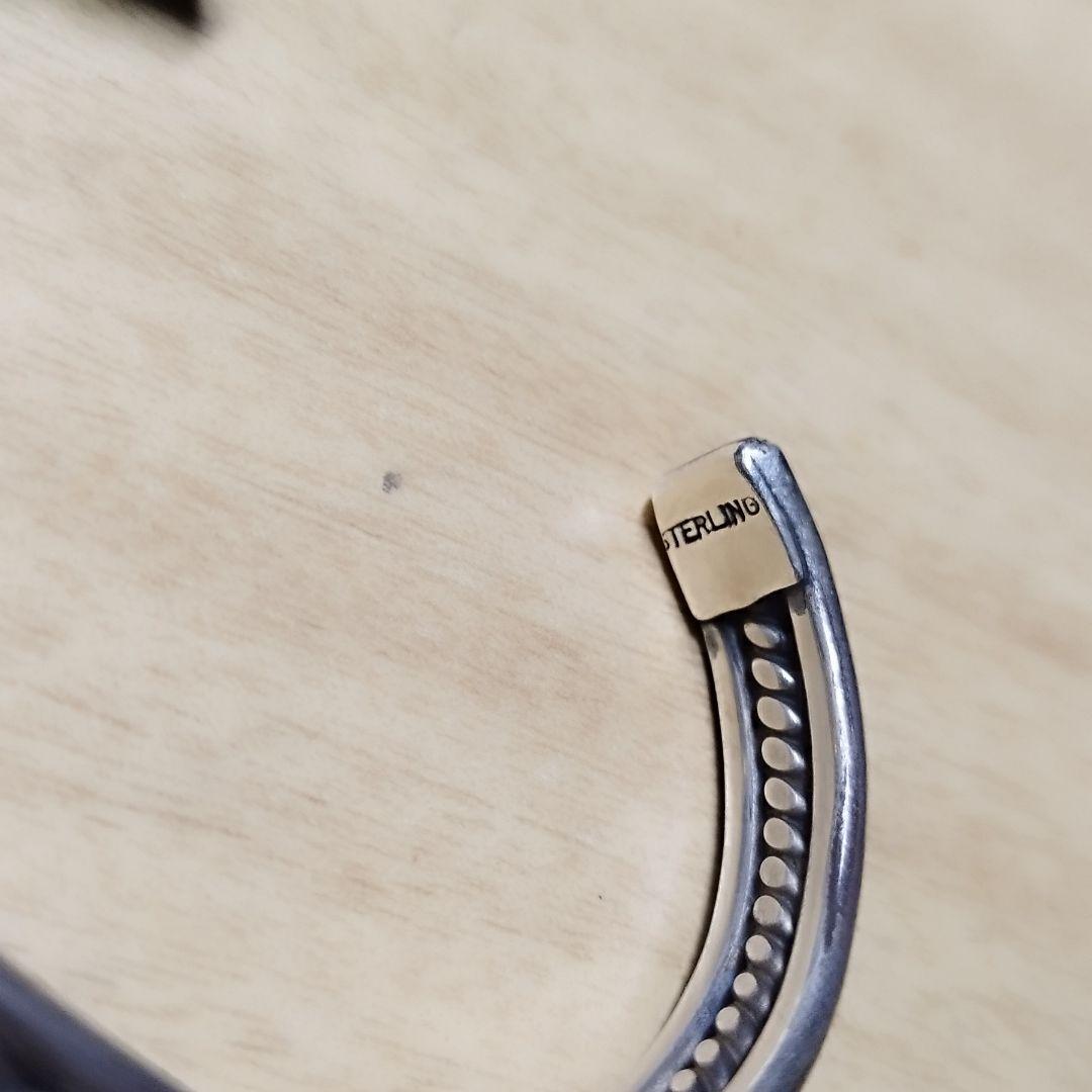 5ストーンイサカピーク ターコイズ バングル インディアンジュエリー ナバホ