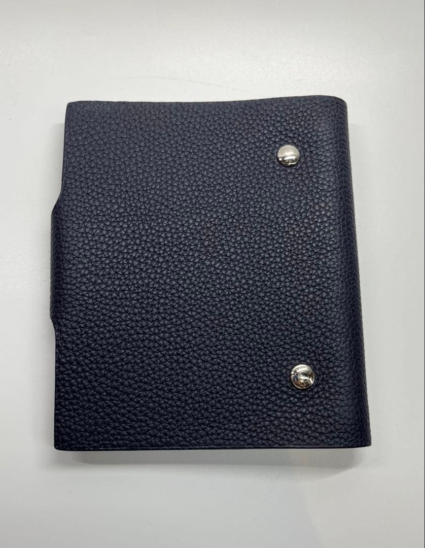 HERMESエルメス ユリス PM ダークブルー手帳【未使用品】