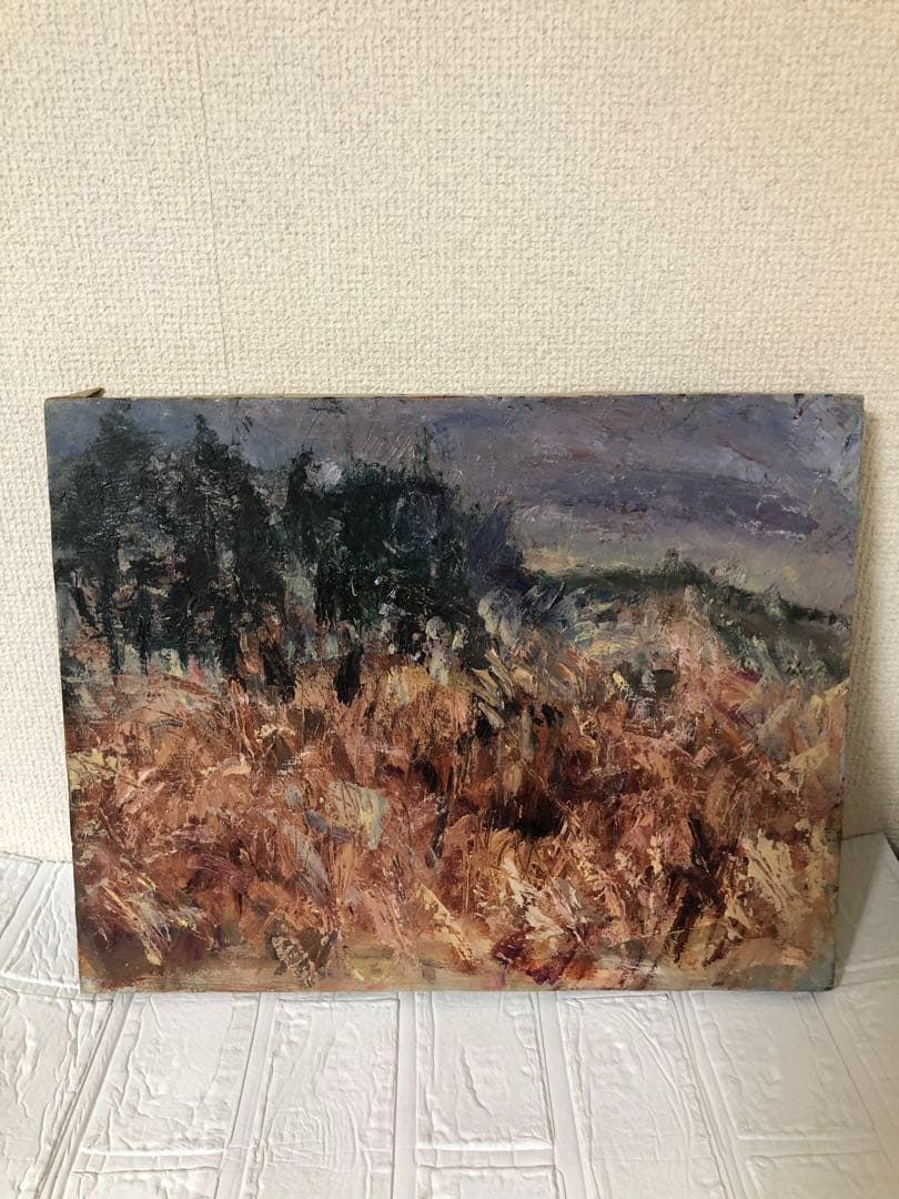 油絵（赤い大地）