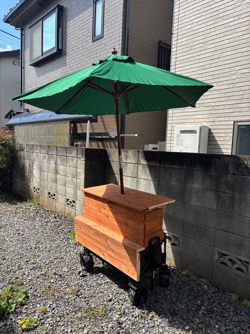 手作り屋台　マルシェ出店　移動屋台　キッチンカート 屋台 マルシェワゴン