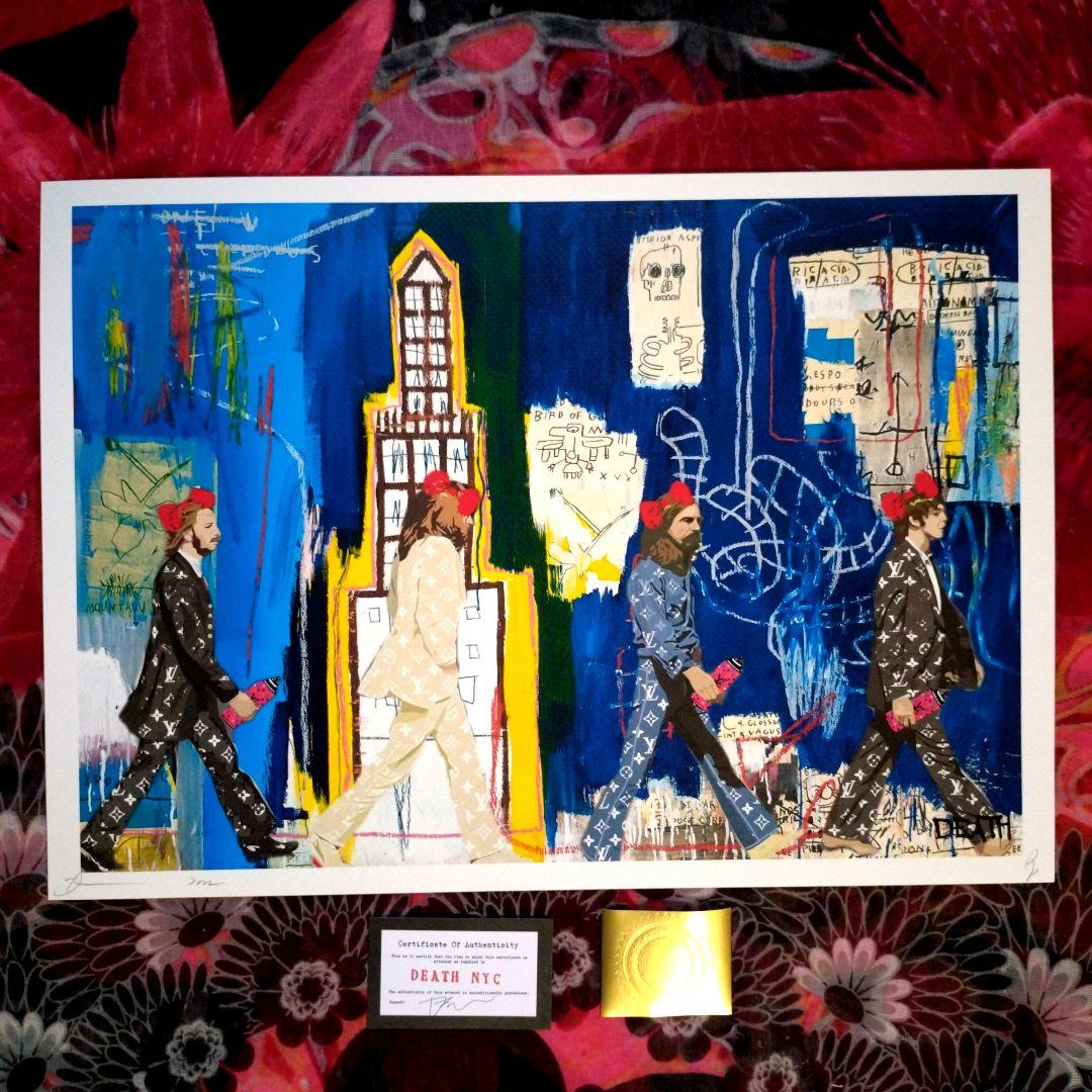 キングスマン　額装death nyc 世界限定100枚バスキアビートルズ