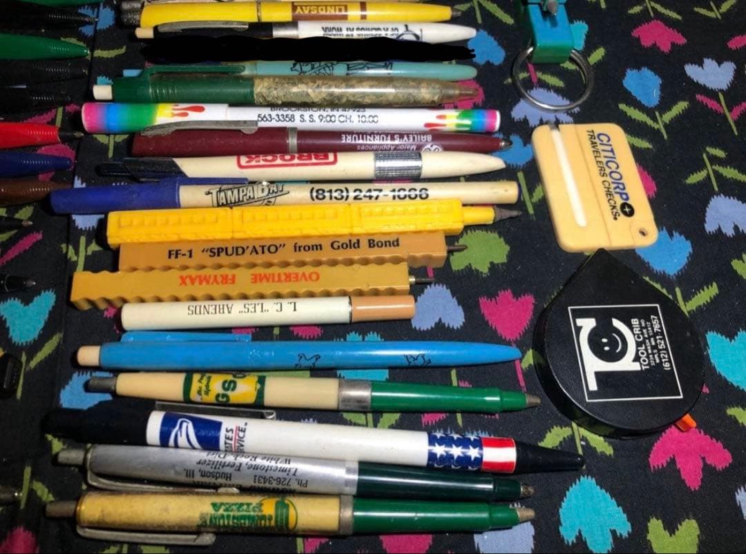 USAボールペン等91本 vintage ノベルティ 広告 企業物