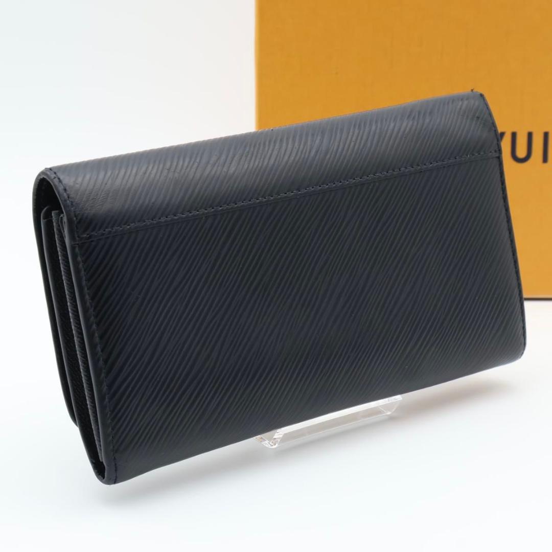 【美品】ルイヴィトン　ポルトフォイユツイスト　エピ　長財布　黒