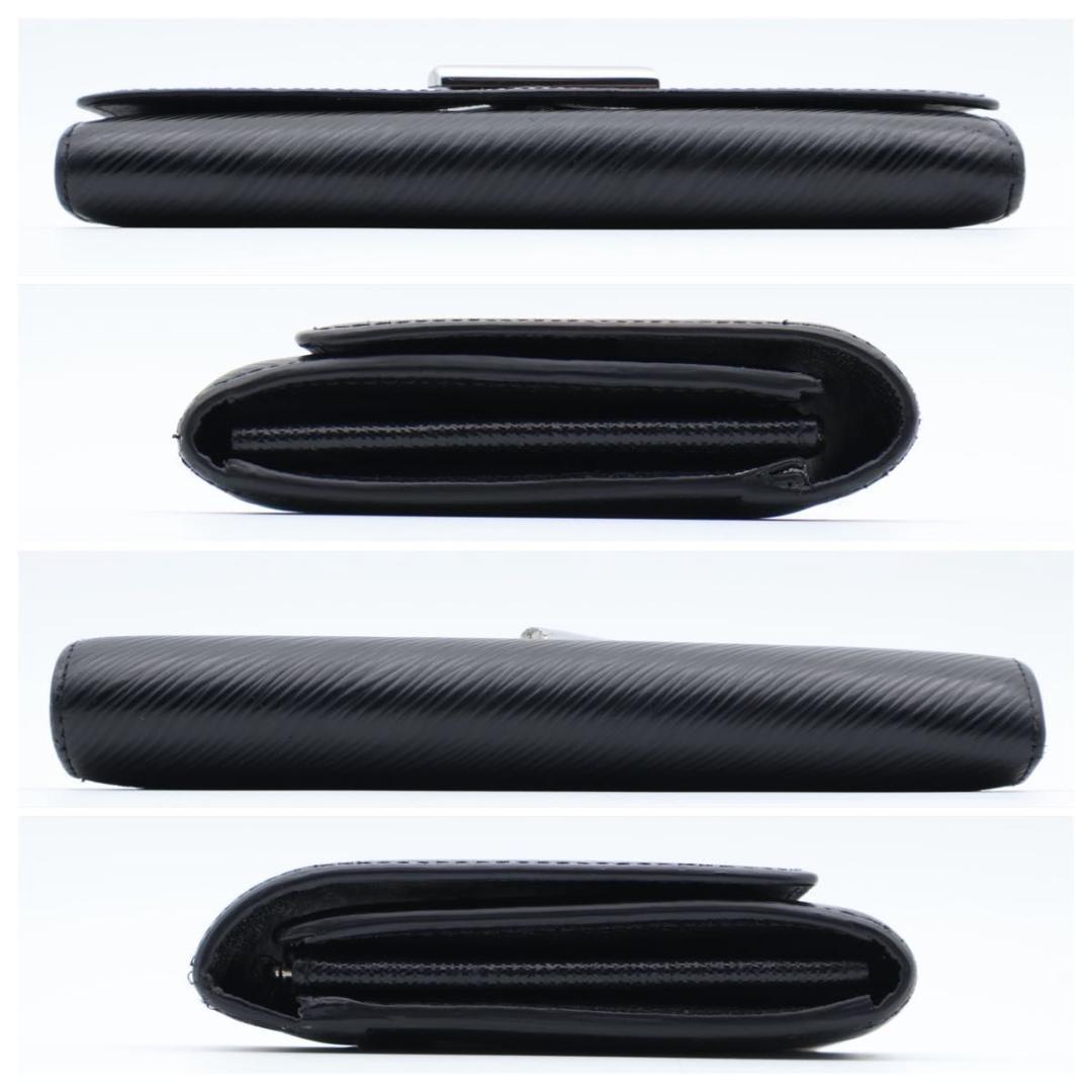 【美品】ルイヴィトン　ポルトフォイユツイスト　エピ　長財布　黒