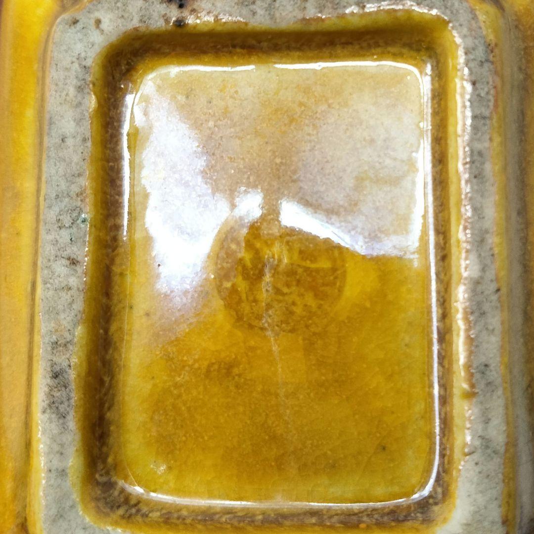 X290 古九谷 交趾額梅香合 初代 須田清華造 吸江斎書付