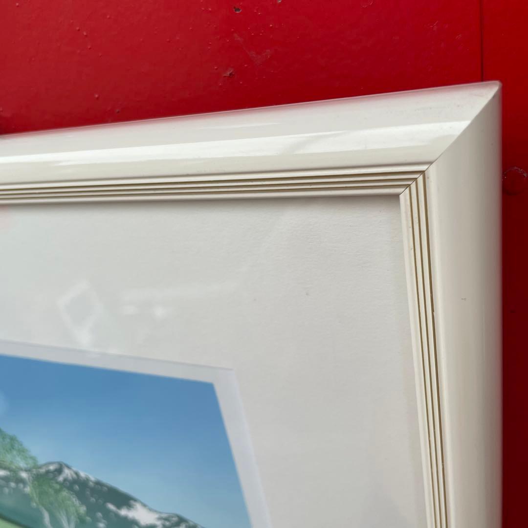 小暮真望 シルクスクリーン 「水芭蕉と尾瀬ヶ原」