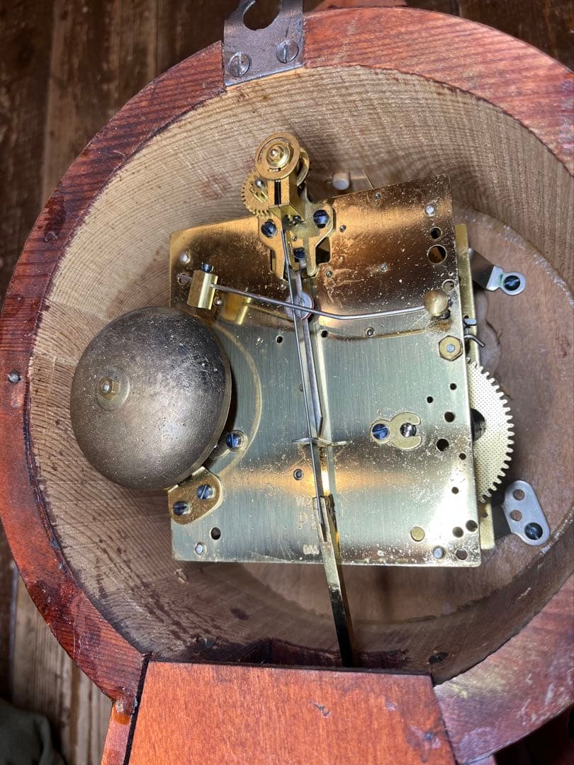 ユンハンス　ミニミニ　珍品　柱時計　古時計　レトロ　振り子　アンティーク　精工舎